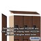 Salsbury Industries 2 Tier 'S' Designer Locker, 54"Wx76"Hx18"D, 6 Door, Mahogany 18-27368MAH - alternate 5